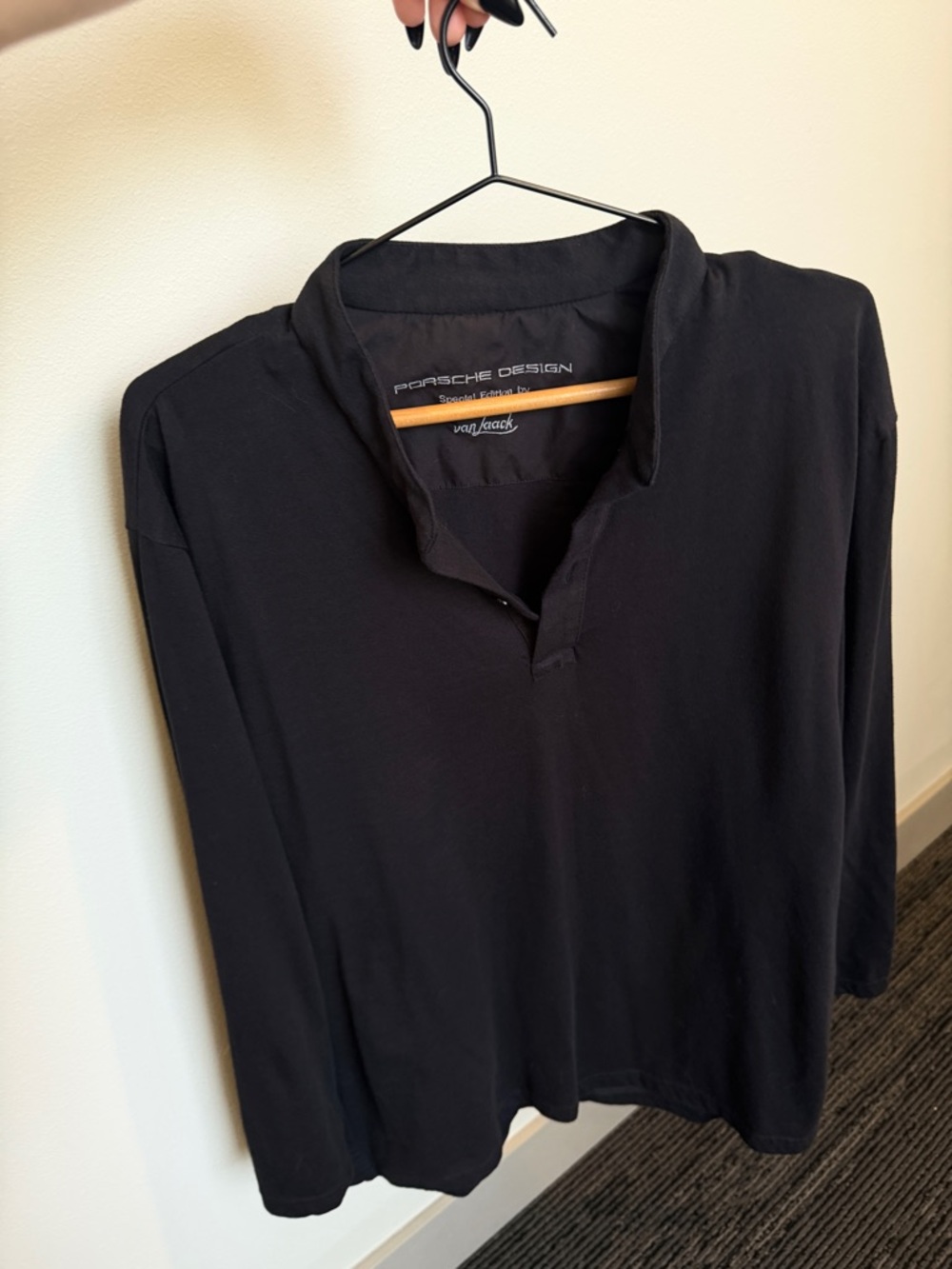 Porsche Design Black Long Sleeve Top (M)